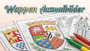 Gmalt Wappen Vorschaubild. Verschiedenste Wappen Malvorlagen und Wappen Ausmalbilder für Jung und Alt