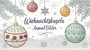 Gmalt Weihnachtskugeln Vorschaubild. Verschiedenste Weihnachtskugeln Malvorlagen und Weihnachtskugeln Ausmalbilder für Jung und Alt