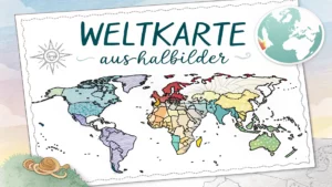 Gmalt Weltkarte Vorschaubild. Verschiedenste Weltkarte Malvorlagen und Weltkarte Ausmalbilder für Jung und Alt