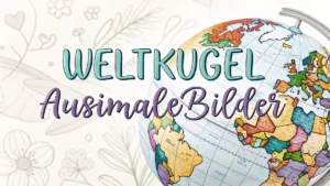 Gmalt Weltkugel Vorschaubild. Verschiedenste Weltkugel Malvorlagen und Weltkugel Ausmalbilder für Jung und Alt