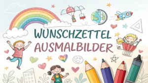Gmalt Wunschzettel Vorschaubild. Verschiedenste Wunschzettel Malvorlagen und Wunschzettel Ausmalbilder für Jung und Alt