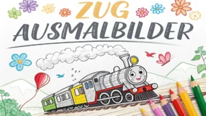 Gmalt Zug Vorschaubild. Verschiedenste Zug Malvorlagen und Zug Ausmalbilder für Jung und Alt